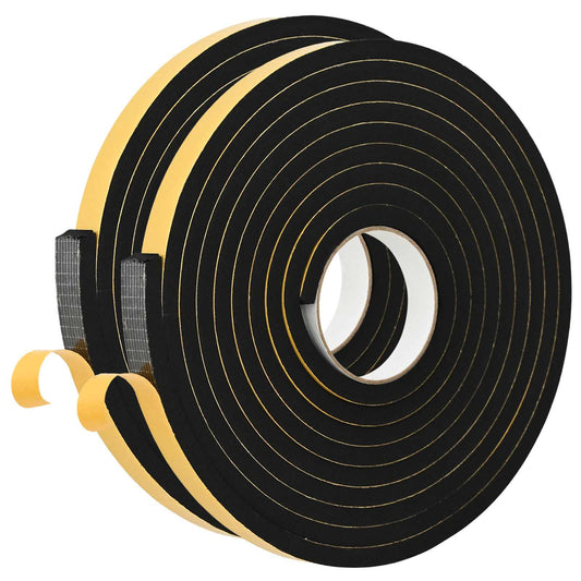 Self-adhesive Foam Tape 2 pcs Black 20mm x 5m CR Foam