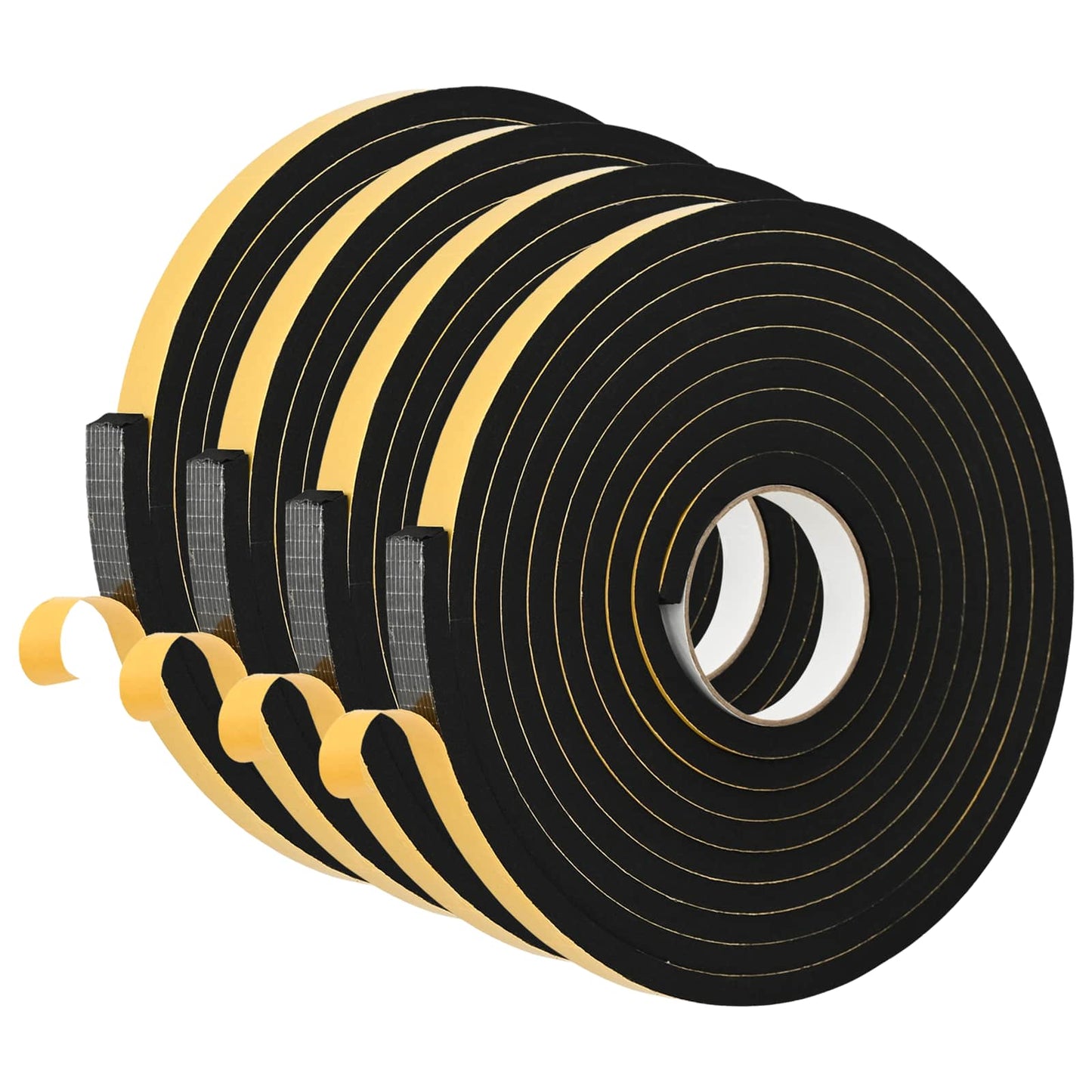 Self-adhesive Foam Tape 4 pcs Black 20mm x 5m CR Foam