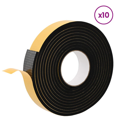 Self-adhesive Foam Tape 10 pcs Black 30mm x 5m CR Foam