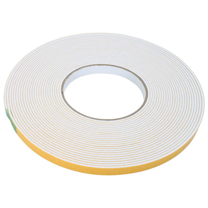 Self-adhesive Foam Tape 2 pcs White 10mm x 10m CR Foam