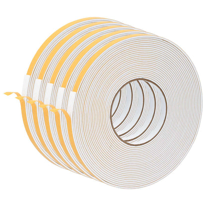 Self-adhesive Foam Tape 5 pcs White 10mm x 10m CR Foam