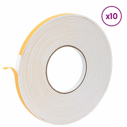 Self-adhesive Foam Tape 10 pcs White 10mm x 10m CR Foam