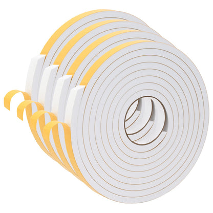 Self-adhesive Foam Tape 4 pcs White 15mm x 5m CR Foam