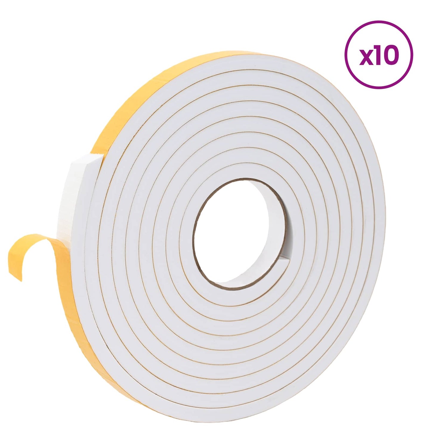 Self-adhesive Foam Tape 10 pcs White 15mm x 5m CR Foam