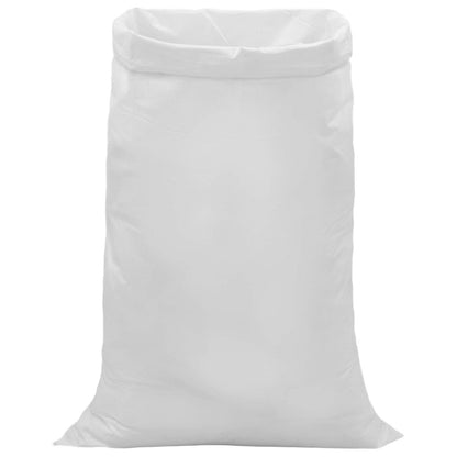 Woven Sacks 10 pcs White 80 x 125 cm PP