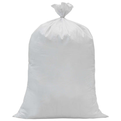 Woven Sacks 10 pcs White 80 x 125 cm PP