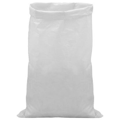 Woven Sacks 50 pcs White 60 x 110 cm PP