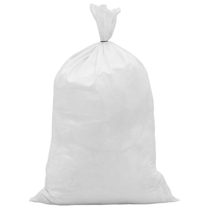 Woven Sacks 50 pcs White 65 x 115 cm PP