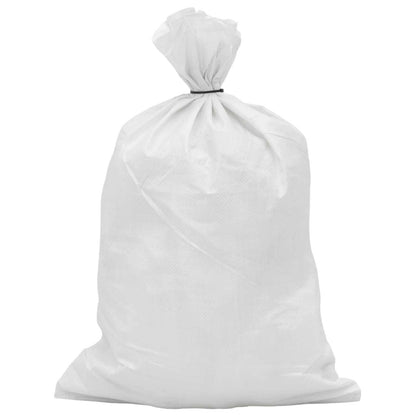 Woven Sacks 100 pcs White 40 x 60 cm PP