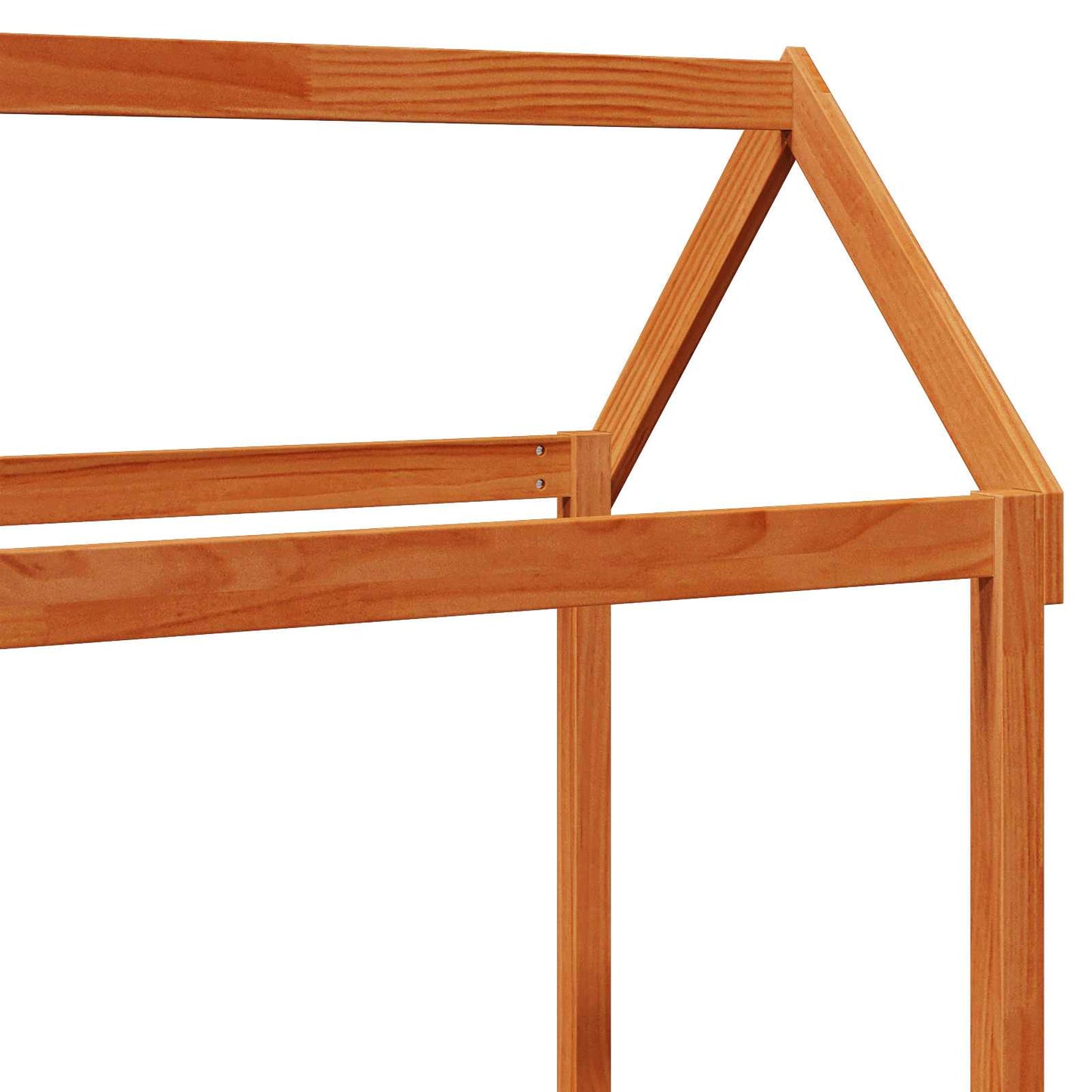 Day Bed Set Wax Brown 90 x 200 cm Solid Pine Wood