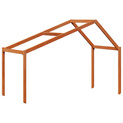 Loft Bed Frame Wax Brown 90 x 190 cm Solid Pine Wood