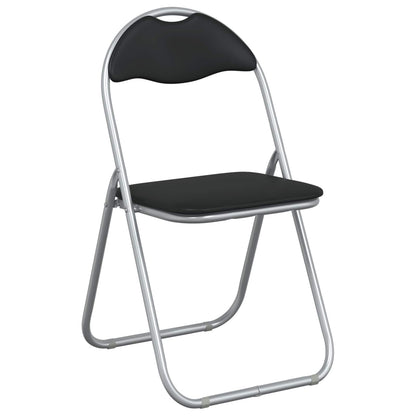 Folding Chair 2 pcs Black and Grey 48 x 43.5 x 81 cm