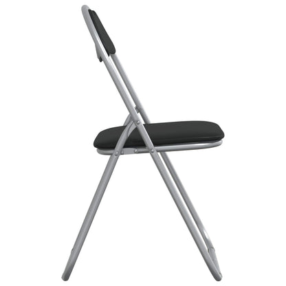 Folding Chair 2 pcs Black and Grey 48 x 43.5 x 81 cm
