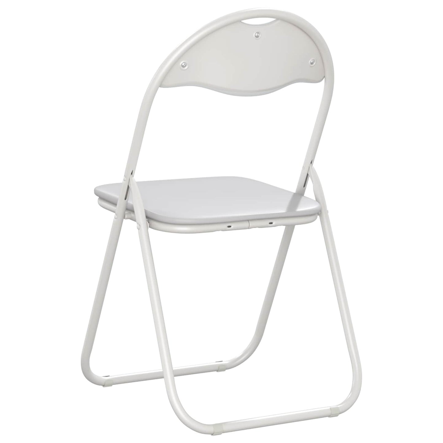 Folding Chair 2 pcs White and Grey 48 x 43.5 x 81 cm