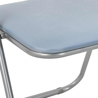 Folding Chair 2 pcs Grey 48 x 43.5 x 81 cm Faux Leather