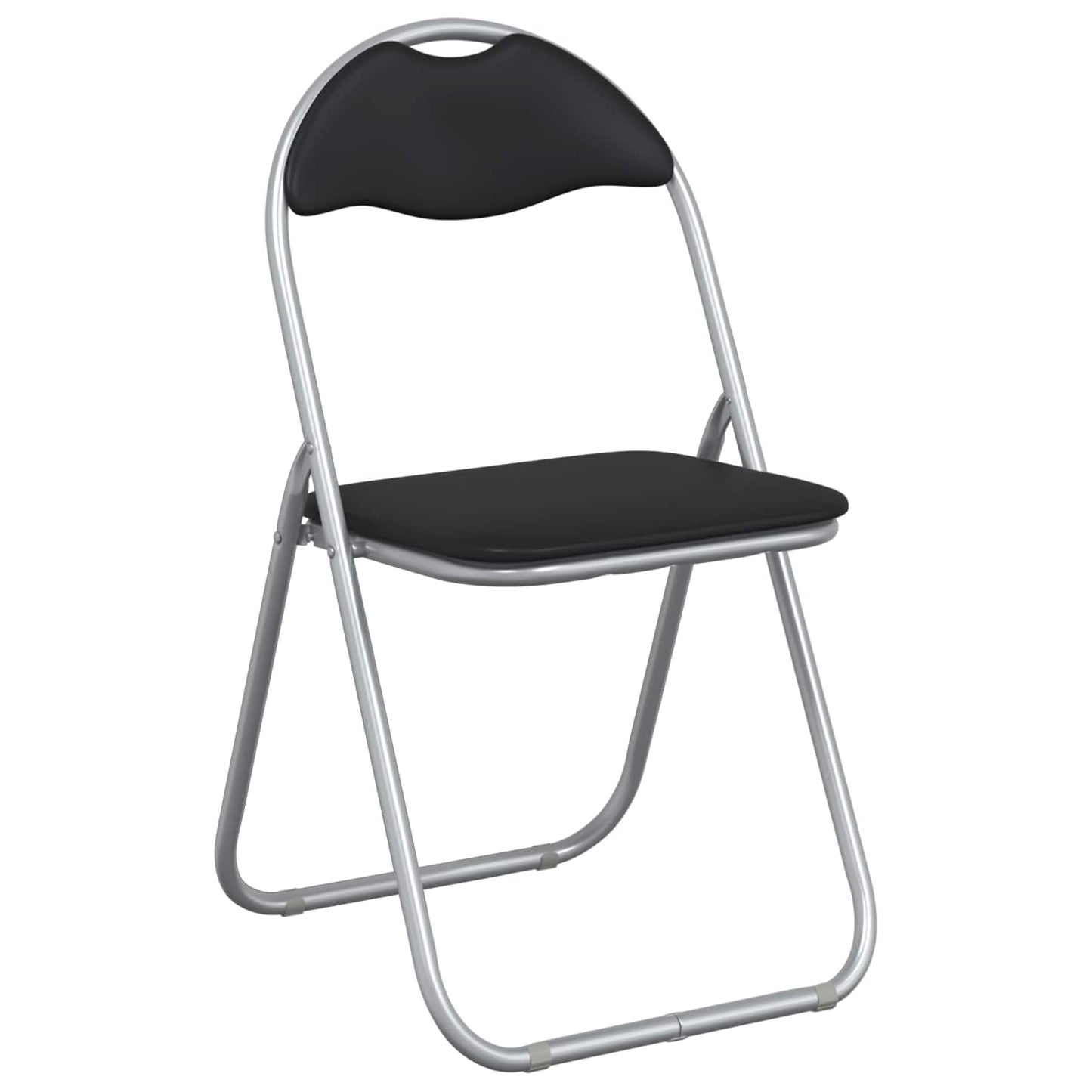 Folding Chair 8 pcs Black and Grey 48 x 43.5 x 81 cm