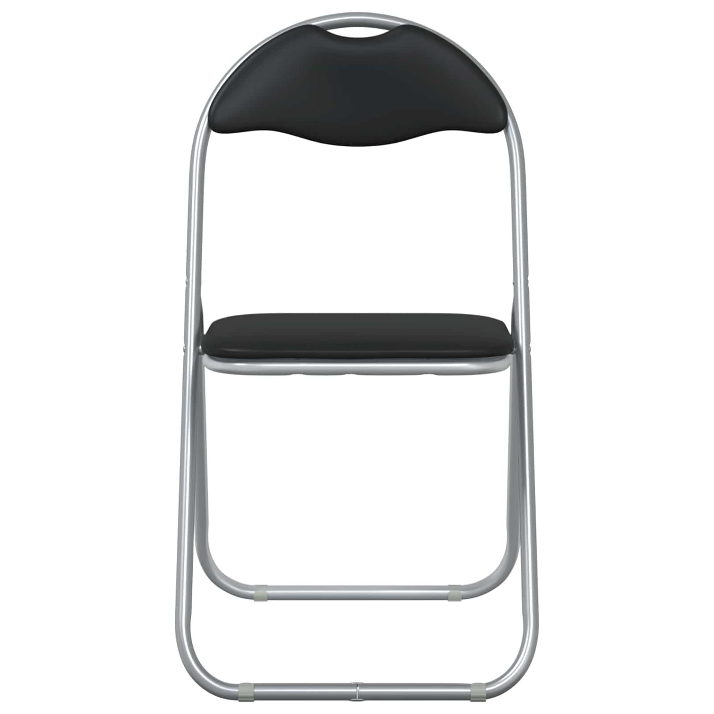 Folding Chair 8 pcs Black and Grey 48 x 43.5 x 81 cm