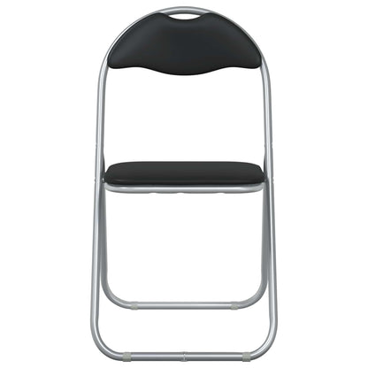 Folding Chair 8 pcs Black and Grey 48 x 43.5 x 81 cm