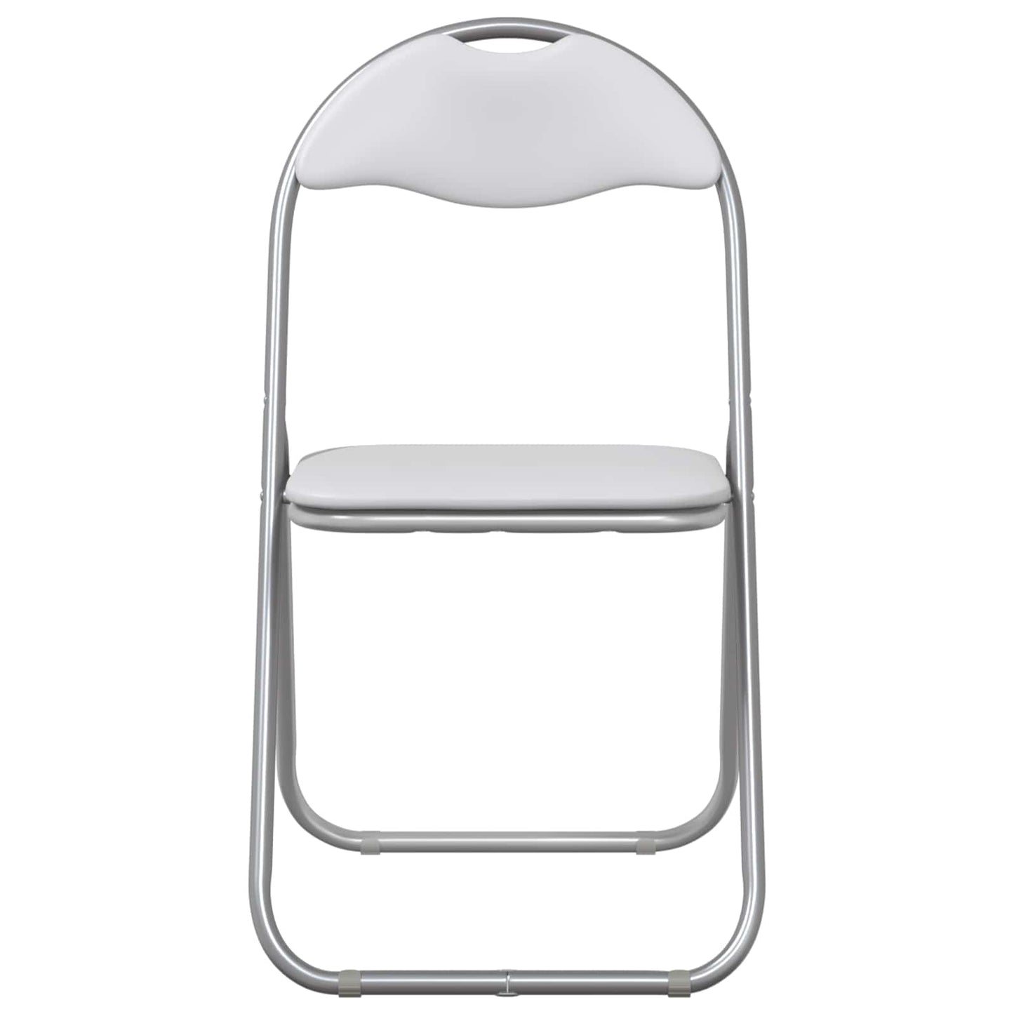 Folding Chair 8 pcs White and Grey 48 x 43.5 x 81 cm