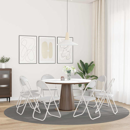 Folding Chair 8 pcs White 48 x 43.5 x 81 cm Faux Leather