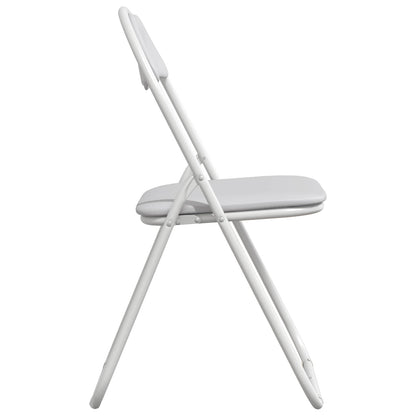 Folding Chair 8 pcs White 48 x 43.5 x 81 cm Faux Leather