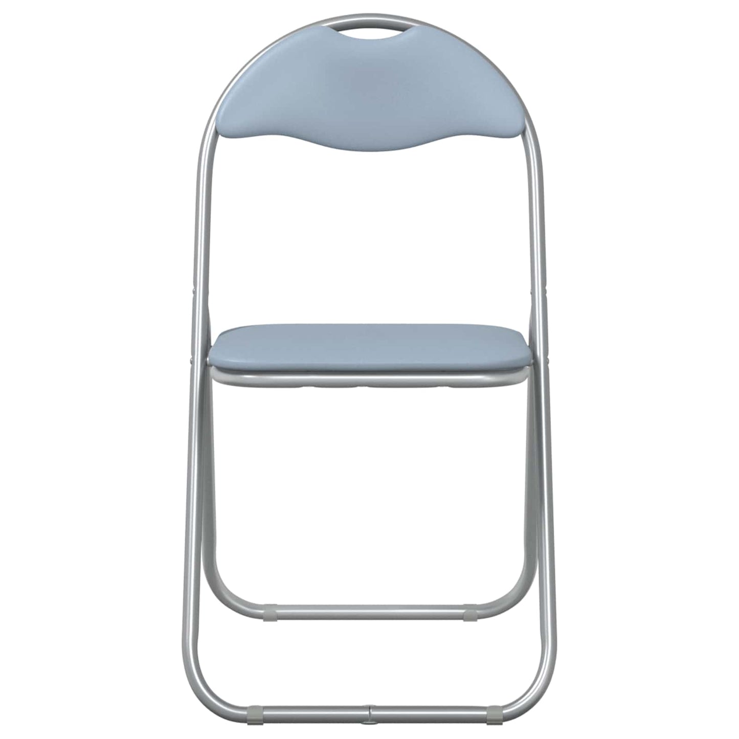 Folding Chair 8 pcs Grey 48 x 43.5 x 81 cm Faux Leather