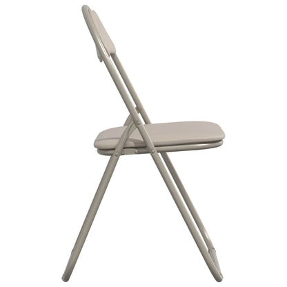 Folding Chair 8 pcs Sand 48 x 43.5 x 81 cm Faux Leather
