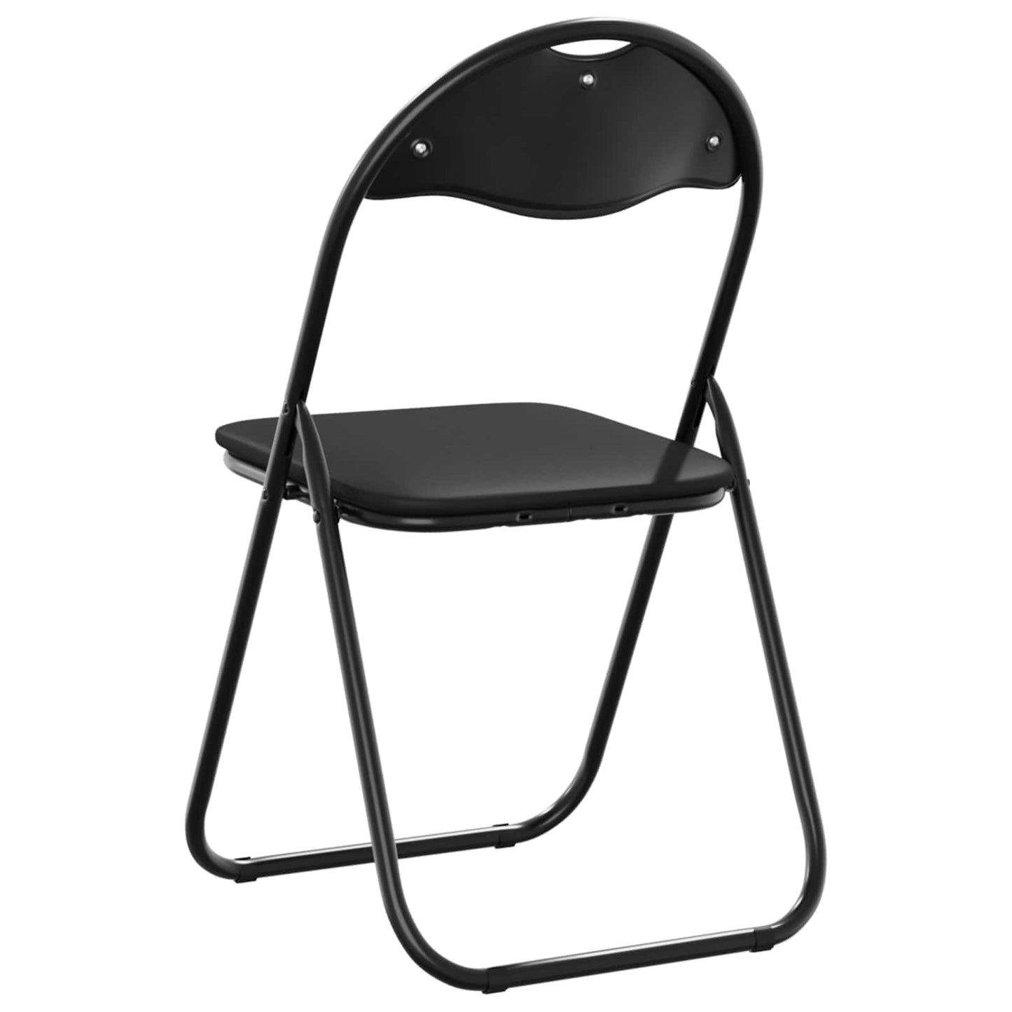 Folding Chair 8 pcs Black 48 x 43.5 x 81 cm Faux Leather