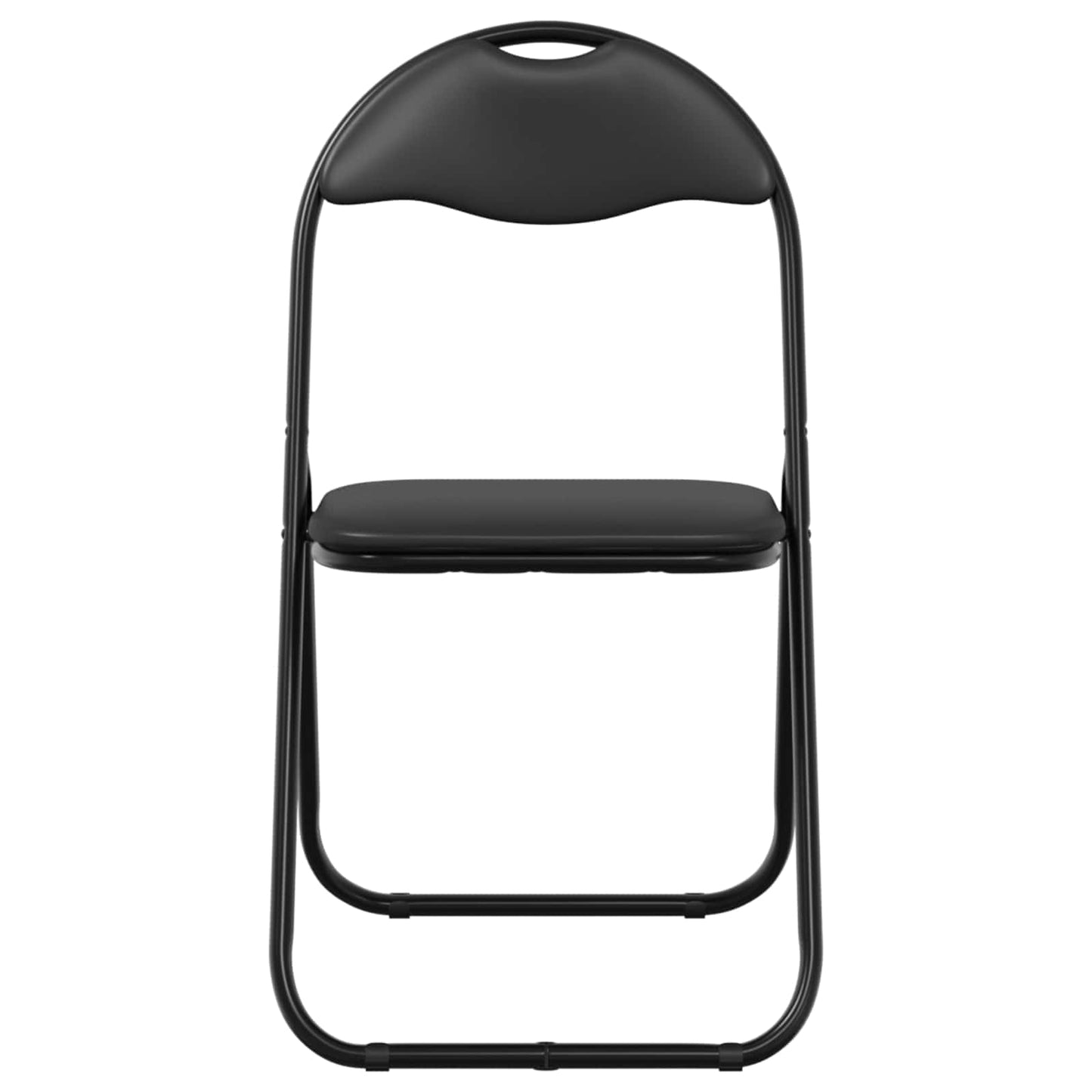 Folding Chair 8 pcs Black 48 x 43.5 x 81 cm Faux Leather