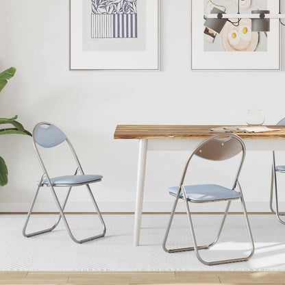 Folding Chair 2 pcs Grey 48 x 43.5 x 81 cm Faux Leather