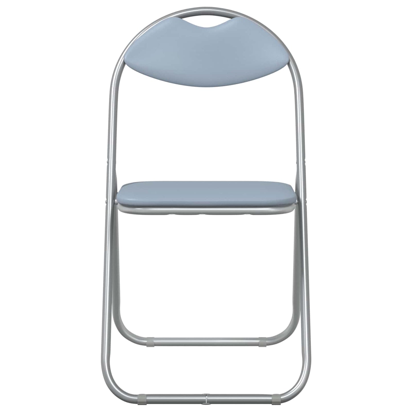 Folding Chair 2 pcs Grey 48 x 43.5 x 81 cm Faux Leather
