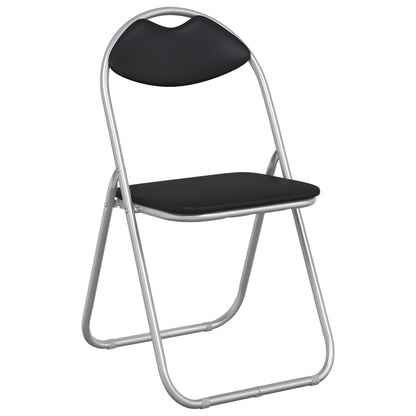 Folding Chair 8 pcs Black and Grey 48 x 43.5 x 81 cm