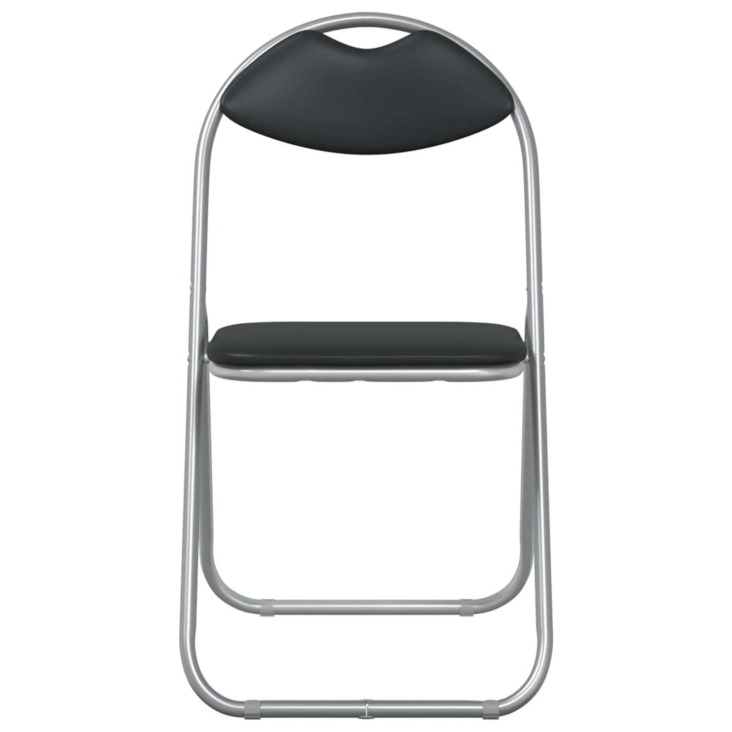 Folding Chair 8 pcs Black and Grey 48 x 43.5 x 81 cm