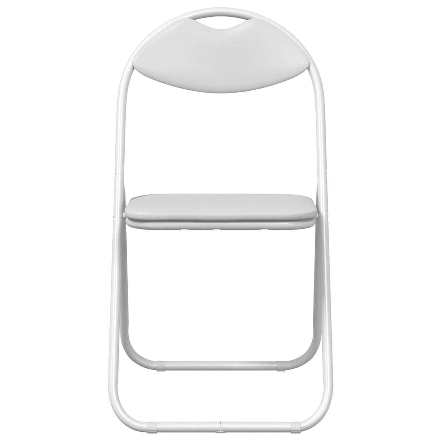 Folding Chair 8 pcs White 48 x 43.5 x 81 cm Faux Leather