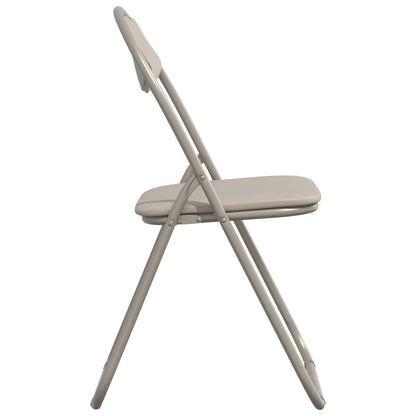 Folding Chair 8 pcs Sand 48 x 43.5 x 81 cm Faux Leather