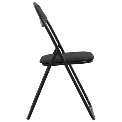 Folding Chair 8 pcs Black 48 x 43.5 x 81 cm Faux Leather