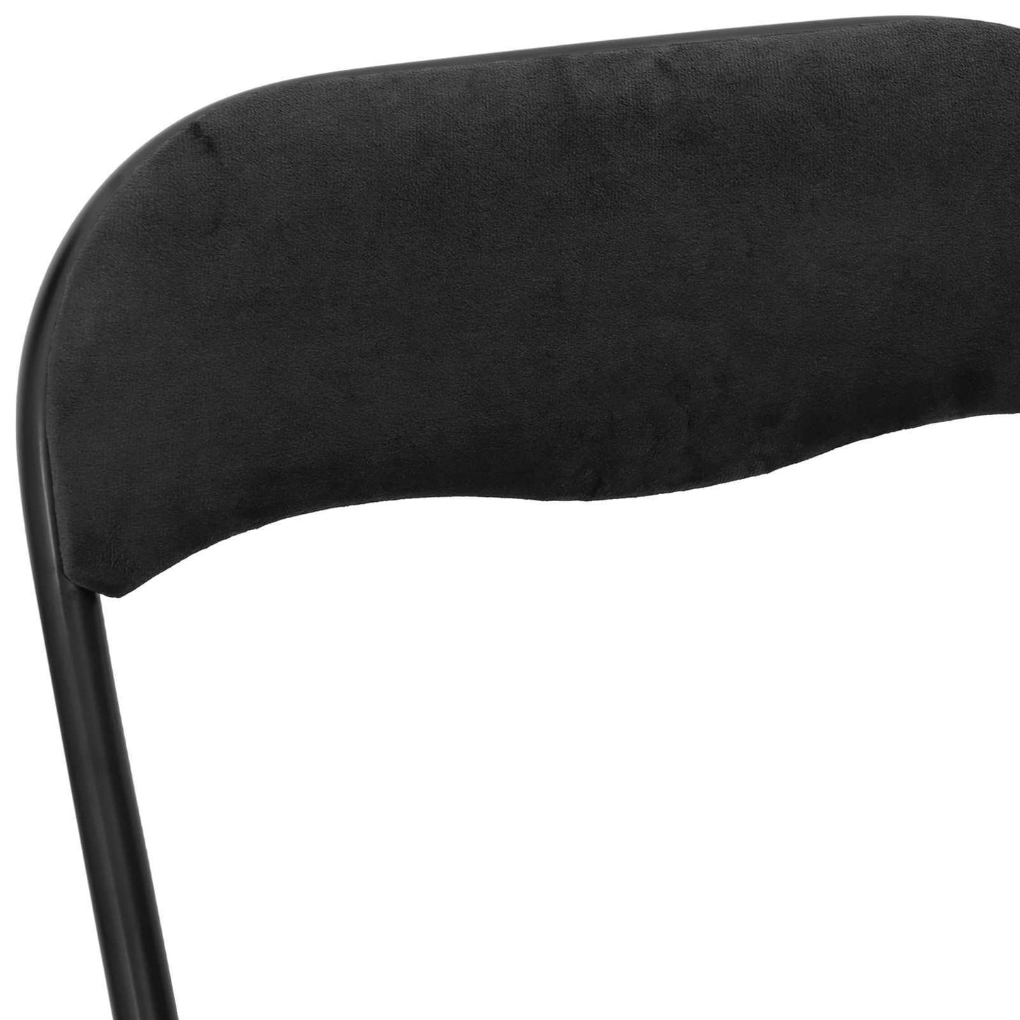 Folding Chair 8 pcs Black 48 x 44 x 78 cm Velvet