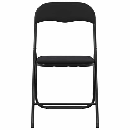 Folding Chair 8 pcs Black 48 x 44 x 78 cm Velvet