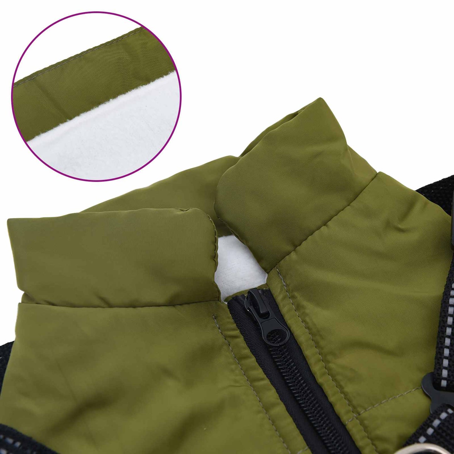Dog Coat Army Green L40