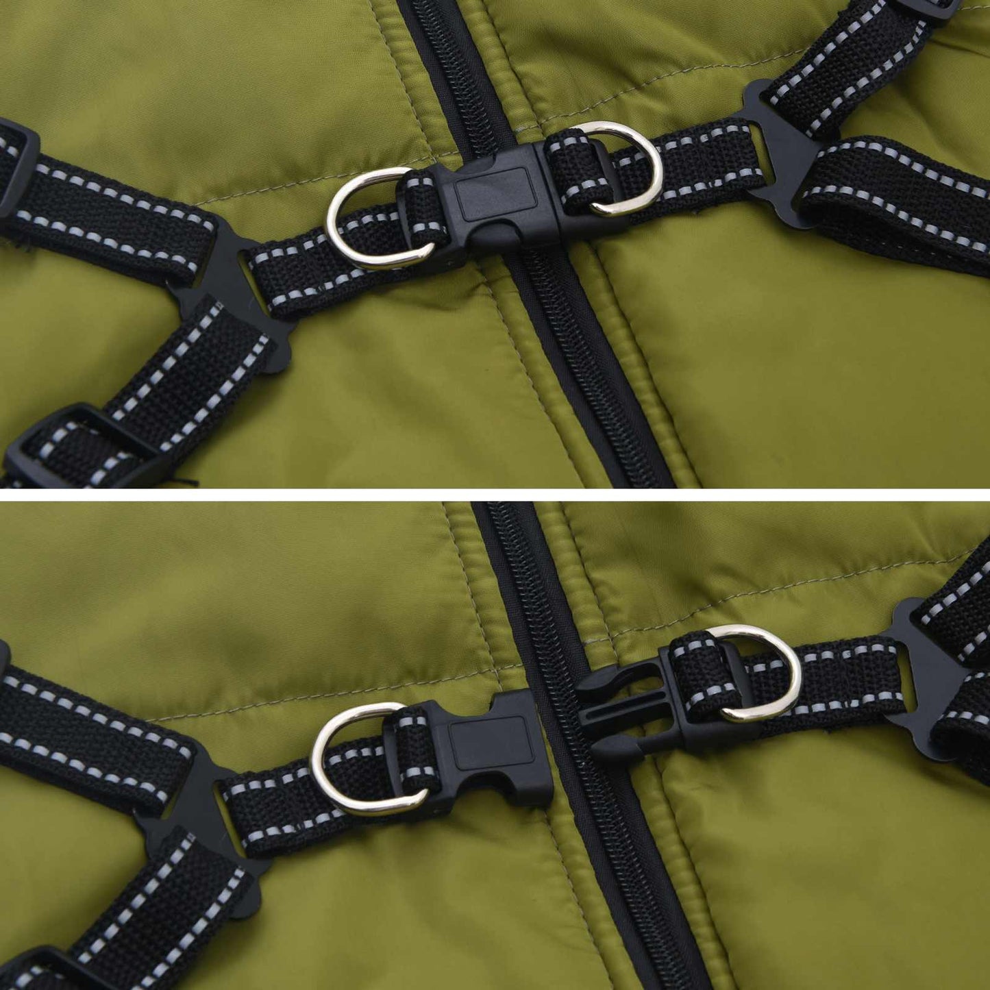Dog Coat Army Green L68