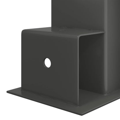 Firewood Stack Aid 2 pcs Anthracite 34 x 10 x 15 cm Steel