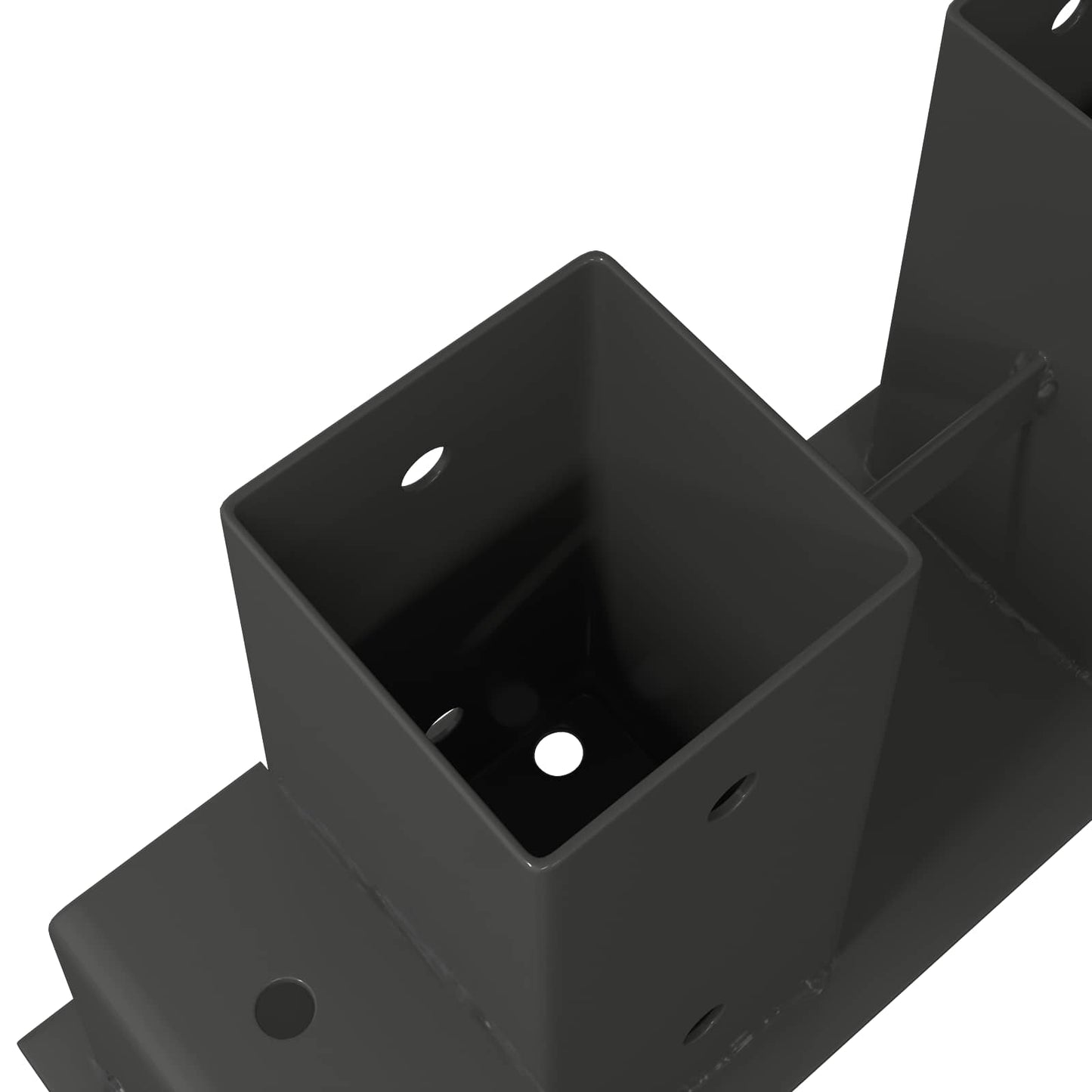 Firewood Stack Aid 2 pcs Anthracite 34 x 10 x 15 cm Steel