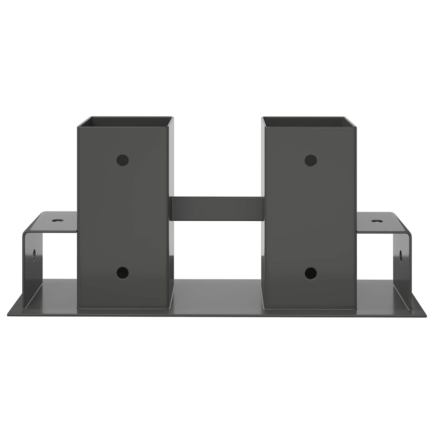 Firewood Stack Aid 2 pcs Anthracite 34 x 10 x 15 cm Steel