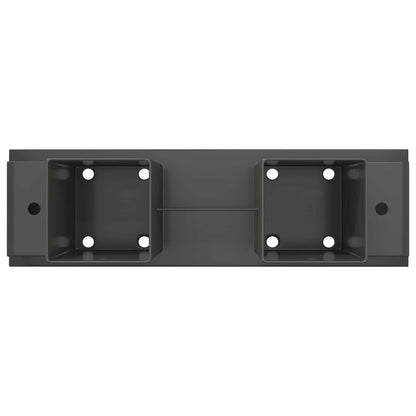 Firewood Stack Aid 2 pcs Anthracite 34 x 10 x 15 cm Steel