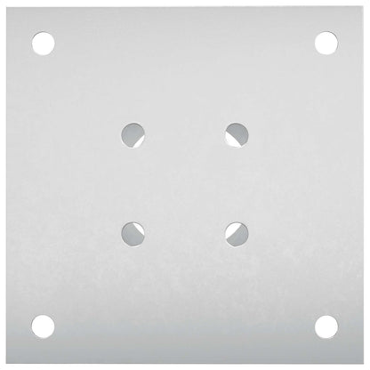Round Ground Anchor 12 pcs Silver 15 x 15 x 15 cm Metal