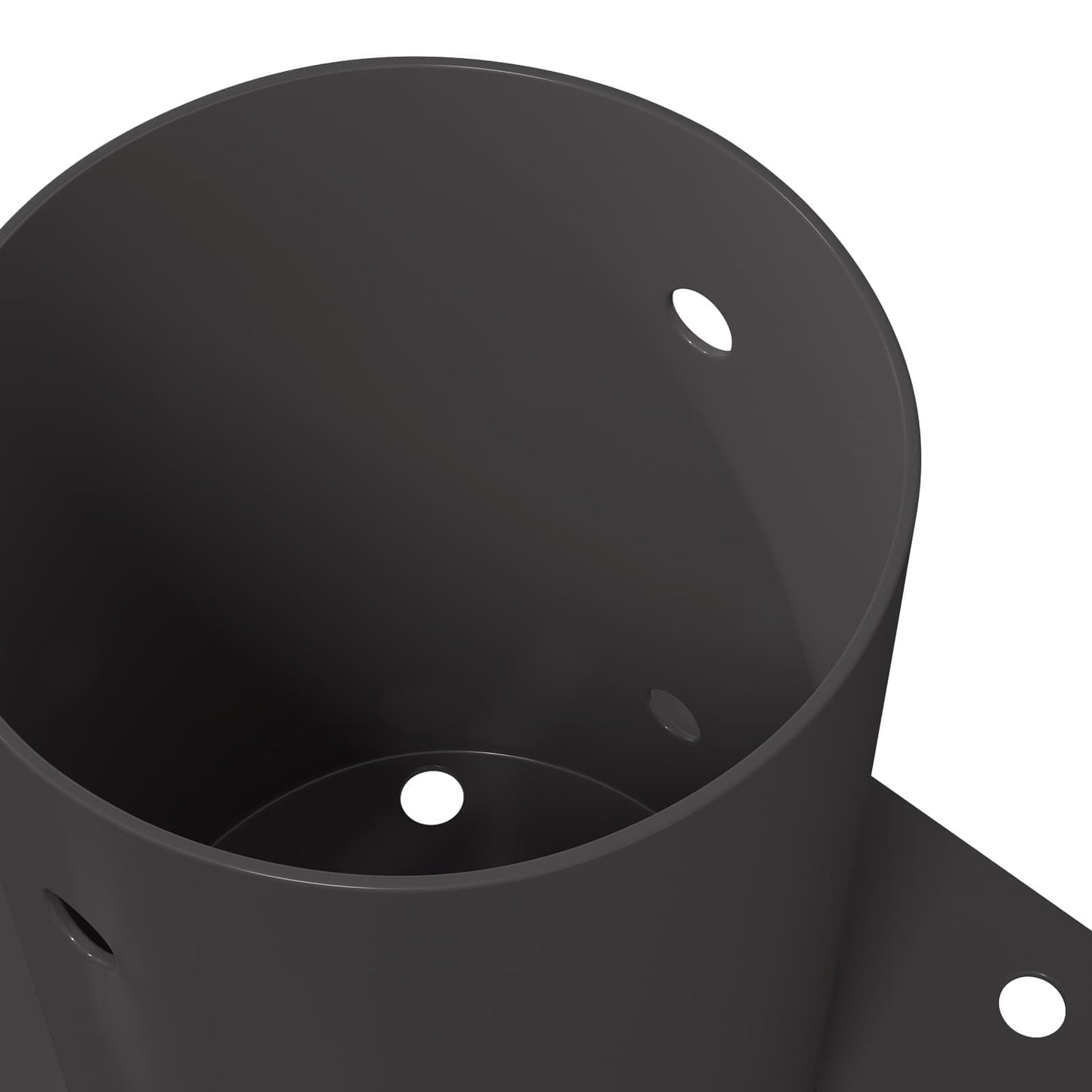 Round Ground Anchor 4 pcs Anthracite 15 x 15 x 15 cm Metal
