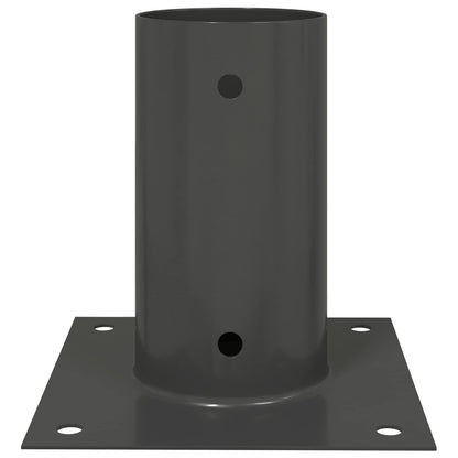 Round Ground Anchor 4 pcs Anthracite 15 x 15 x 15 cm Metal