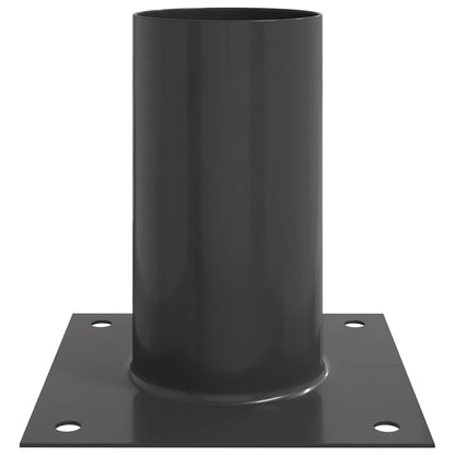 Round Ground Anchor 4 pcs Anthracite 15 x 15 x 15 cm Metal