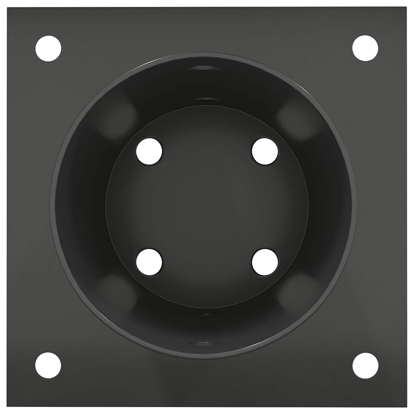 Round Ground Anchor 4 pcs Anthracite 15 x 15 x 15 cm Metal