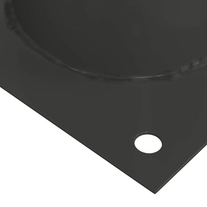 Round Ground Anchor 12 pcs Anthracite 15 x 15 x 15 cm Metal